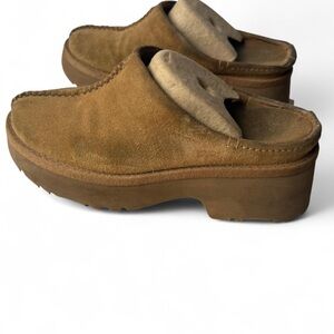 UGG Women's Brown Suede Mules